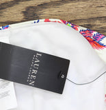 Lauren Ralph Lauren Twist Side Tab Hipster Bikini Bottom Multi White 10