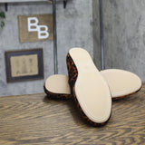 A New Day Tasmin Buckle Strap Velvet Flats 94568233 Leopard Brown Print 10M