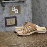 Clarks Collection Womens Maelynn Abby Flat Sandals 26187072 Tan Brown 7W