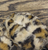 INC International Concepts Womens Faux Fur Earmuffs Fauzzy Leopard Brown / Black