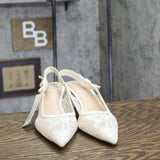 A New Day Womens Milan Slingback Pumps 93708032 Cream Off White 11M