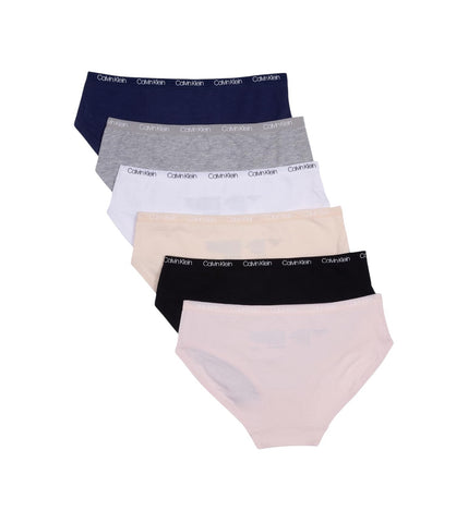 Calvin Klein Hipster Underwear 6-Pack Crystal Pink / Black / Nude / Heather L