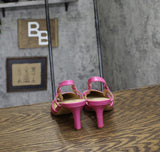 Michael Michael Kors Womens Daniella Mid Sling Sandals Cerise Pink 6M