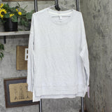 Wild Fable Womens PeachySoft French Terry Fleece Crewneck Sweatshirt Gray L