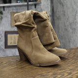 Universal Thread Womens Harlan Dress Boots 88098577 Taupe Brown 6.5M