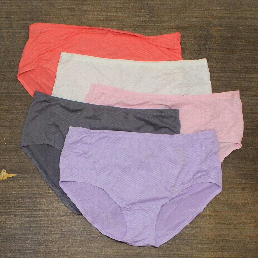 Ladies Breathable Micro-Mesh Panty Low Rise Briefs Assorted Color