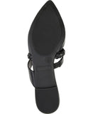 Journee Collection Women's Olivea Slides OLIVEA-SLIDE Black 8M