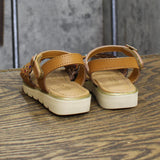 Sugar Toddler Girls Ainslie Open Toe Embellished Sandals AINSLIE R Tan Brown 7T