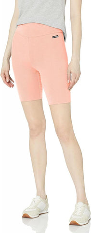Calvin Klein Jeans Womens Micro Rib Bike Shorts Georgia Pink XS