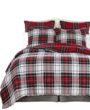 Levtex Home Cotton Spencer Plaid Reversible Quilt Red Mutli King / Cal King