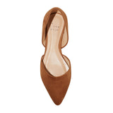 A New Day Womens Julie Ballet Flats with Memory Foam Insole Cognac Brown 6.5M