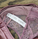 Auden Womens Lace Unlined Lingerie Bodysuit 92830873 Mauve Pink XS