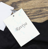 Raviya Lace-Inset Eyelet Flounce Cover-Up 76301X Black 2X