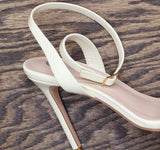 Journee Collection Dorian Strappy Stiletto Sandals DORIAN-PUMPS Off White 8M
