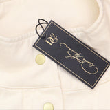 Dg2 Womens Knit Twill Cargo Jacket 704068 Cream Off White M