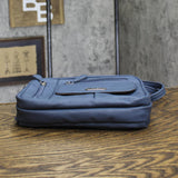 Multi Sac Faux Leather Shoulder Bag Square Dusty Blue One Size