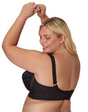 Playtex Bra 18 Hour Ultimate Shoulder Comfort Wirefree Wide Straps Black 42G