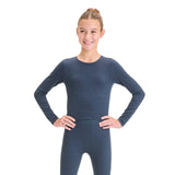 All In Motion Girls Seamless Long Sleeve T-Shirt 91465457 Blue XS