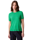 Calvin Klein Fine Gauge Short-Sleeve Lightweight Viscose Sweater Blossom Green L