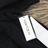 Sam and Jess Womens Short Puff-Sleeve Sweater TA93148041BS Black L