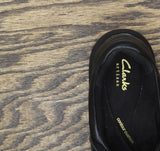 Clarks Womens Artisan Pull On Loafers Black Leather 9N