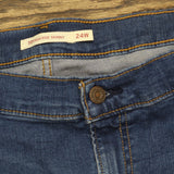 Levis Womens Plus Size 721 High Rise Skinny Jeans Straight Through Blue 24W