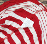 As U Wish Juniors Striped Drawstring T-Shirt Dress Red Stripe L