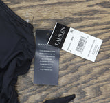 Lauren Ralph Lauren Halter Side-Tie Tummy Control One Piece Swimsuit Black 8