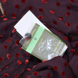 Taylor Women's  Velvet-Dot Shift Dress 9915M Burgundy Red 8