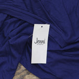 Jenni Women's Short-Sleeve Pajama Shirt Top 100173187MS Sapphire Blue L