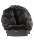 Style & Co Rayaa Quilted Faux Fur Slippers 10021612600 Black Beauty 5M