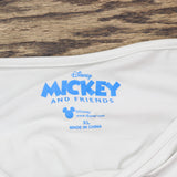 Disney Womens Mickey Mouse Pajama Shirt Top M8901185MK Light Gray XL