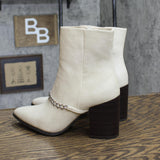 Journee Collection Women's Monicco Booties Shoes Natural Off White 7M