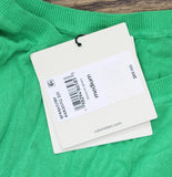 Calvin Klein Womens Fine Gauge Lightweight Short-Sleeve Sweater Blossom Green M