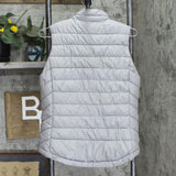 Gap Womens Snap Zip Front Quilted Puffer Vest 166ffc94831a30 Gray S