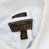 Jos A. Bank Reserve` No Wrinkles Traditional Fit Dress Shirt Blue 17 1/2 - 36