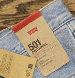 Levi's Womens 501 Button Fly Jeans 94417268 County Fair Blue 26x30