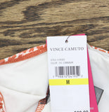 Vince Camuto Womens Crossover Underwire Halter Bikini Top Cinnabar Red Multi M