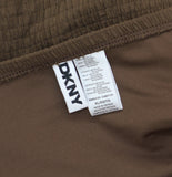 DKNY Textured Shirred One-Piece Swimsuit DIMMS605 Mocha Texture Brown XL
