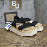 Wild Fable Womens Elliot Sandals Platform 2-Band 94853010 Black 7M