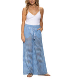 Dotti Openwork Dot Cover-Up Pants 85289 Light Blue S