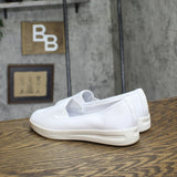 Comfortview Womens The Dottie Slip On Low Top Sneakers White 7.5M