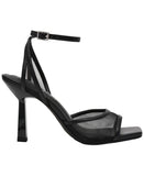 Wild Pair Womens Erynn Dress Sandals Heels 10020643600 Black Mesh 7M