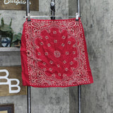 Ultra Pink Womens 100% Cotton Bandanna Wrap Skirt 166c1fd9fce568 Red L