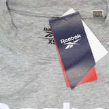 Reebok Womens Identity Tee Graphic T-Shirt II7743 Heather Gray XS