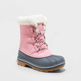 Cat & Jack Girls Kit Winter Boots AEX51 Pink 5