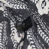 Express Womens V-Neck Long Sleeve Woven Mini Tunic Dress Black Multi M