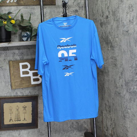 Reebok Mens 95 Athletic Short Sleeve T-Shirt Blue M