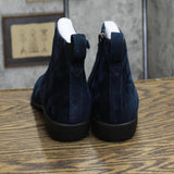 Aerosoles Women's Spencer Ankle Boot SPENCER Navy Suede Blue 7M