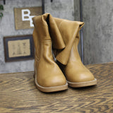 Universal Thread Mai Boots Block Heel Faux Leather 94568924 Tan Brown 5M